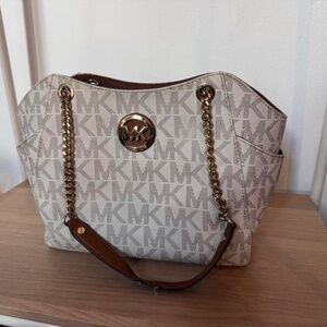 Women's Michael Kors Monogram Shoulder Bag